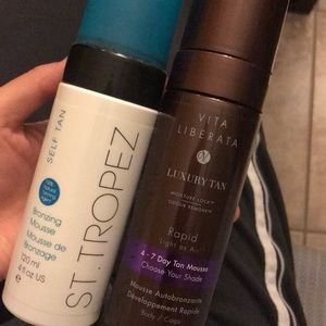 St tropez and vita liberata tanning mousse